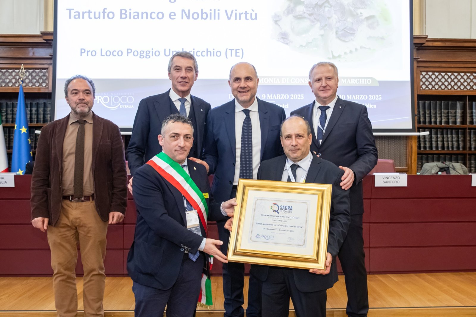Cerimonia di consegna del riconoscimento Sagra di Qualità a Roma