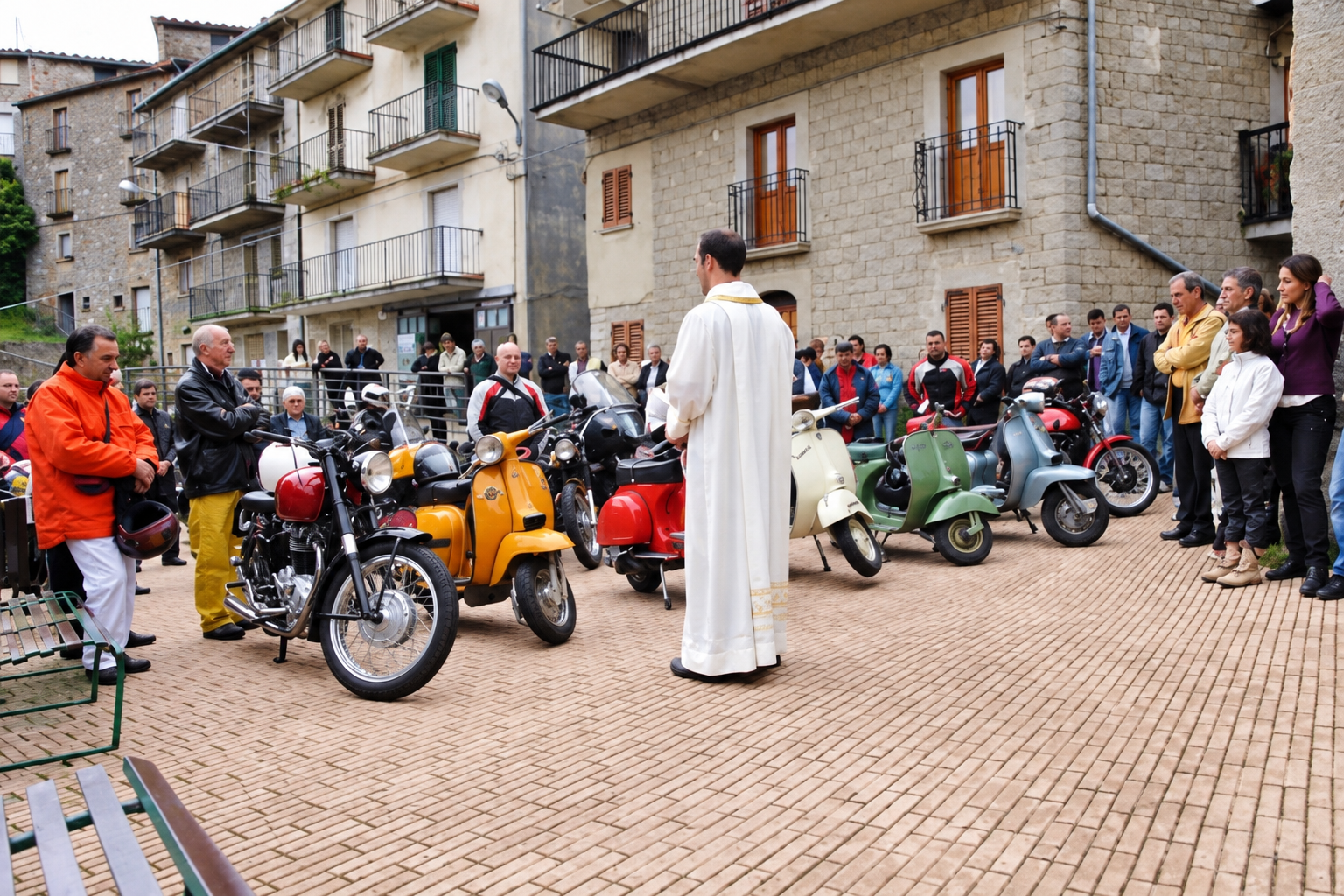 Benedizione delle moto e delle Vespe