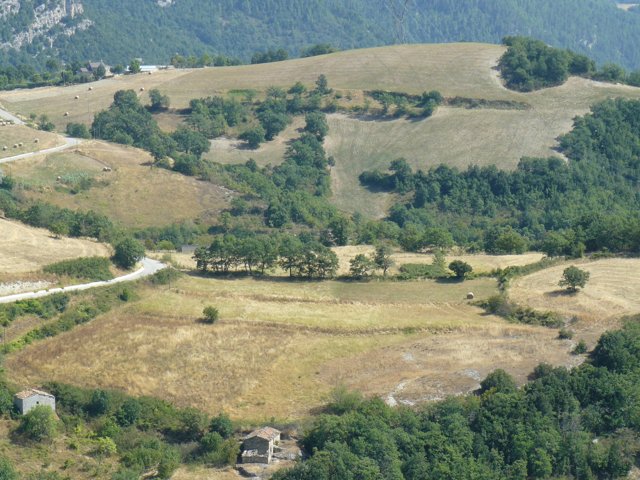 Campi e colline della valle